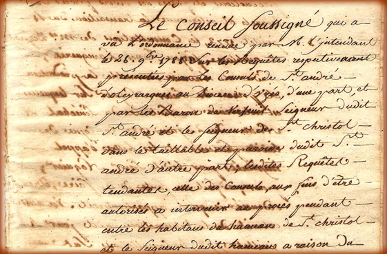 Figure 121 délibération du conseil de communauté de 1789