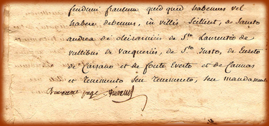 Figure 7. Numérisation de l’auteur. Texte copié et collationné en 1792. Archives paroissiales de St André d’Olérargues