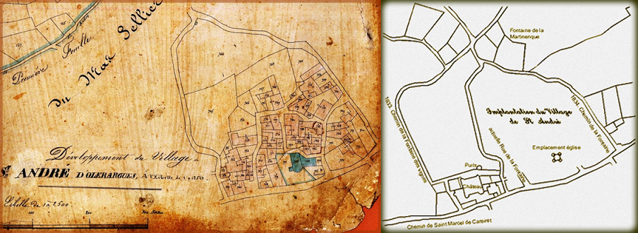 Figure 134 Extrait cadastre 1834