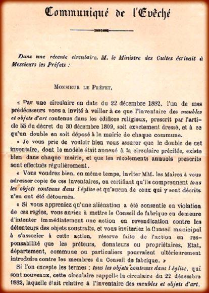 Figure 136 lettre du ministre des cultes